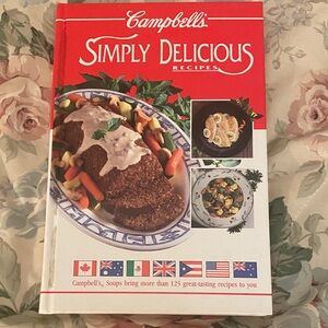 Campbell's Simply Delicious Recipes Cookbook - Red and White